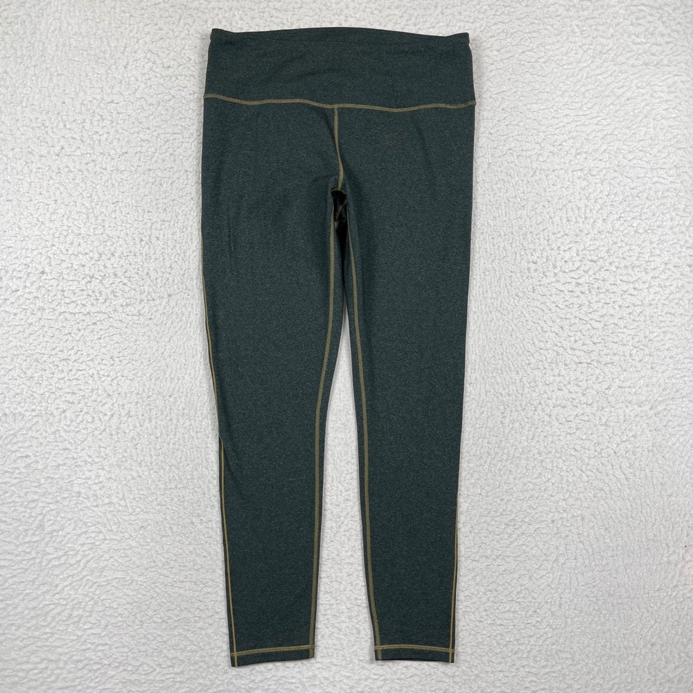 Prana Transform Leggings Womens XL Heather Green High Rise Yoga Athletic Active